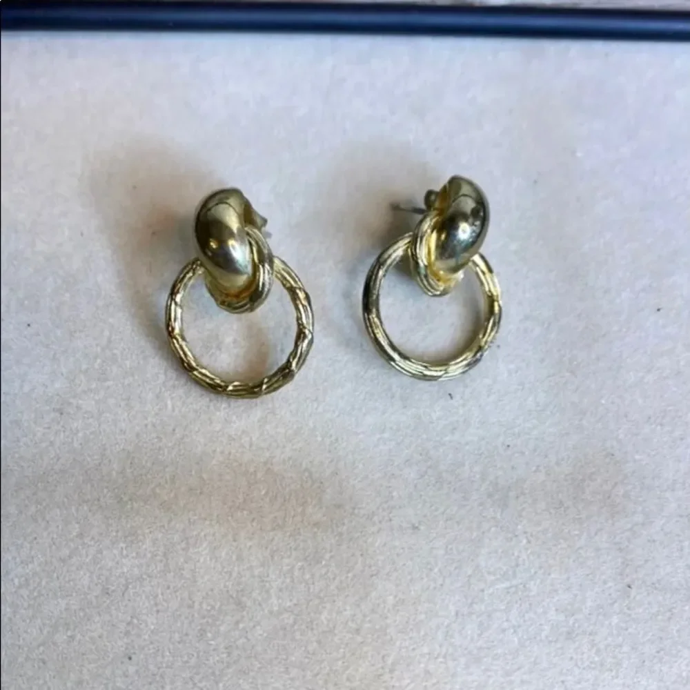 Retro Gold Hoop Earrings‎